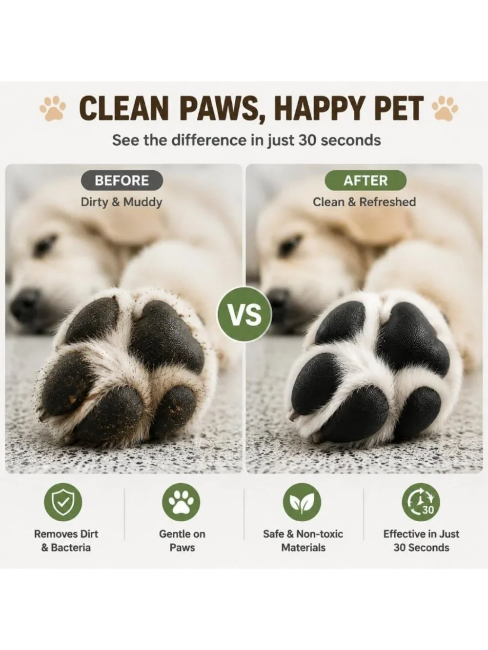 Automatic Dog Paw Cleaner Cup - Portable Paw Washer for Small & Medium Dogs